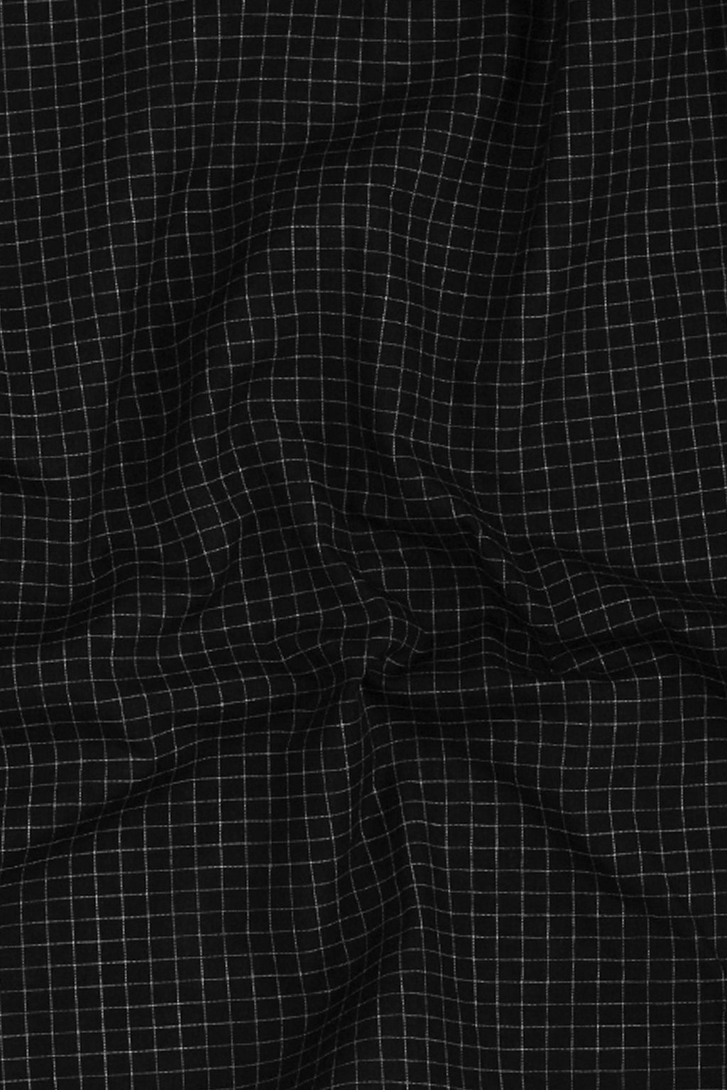 White on Black Mini Grid Shirt