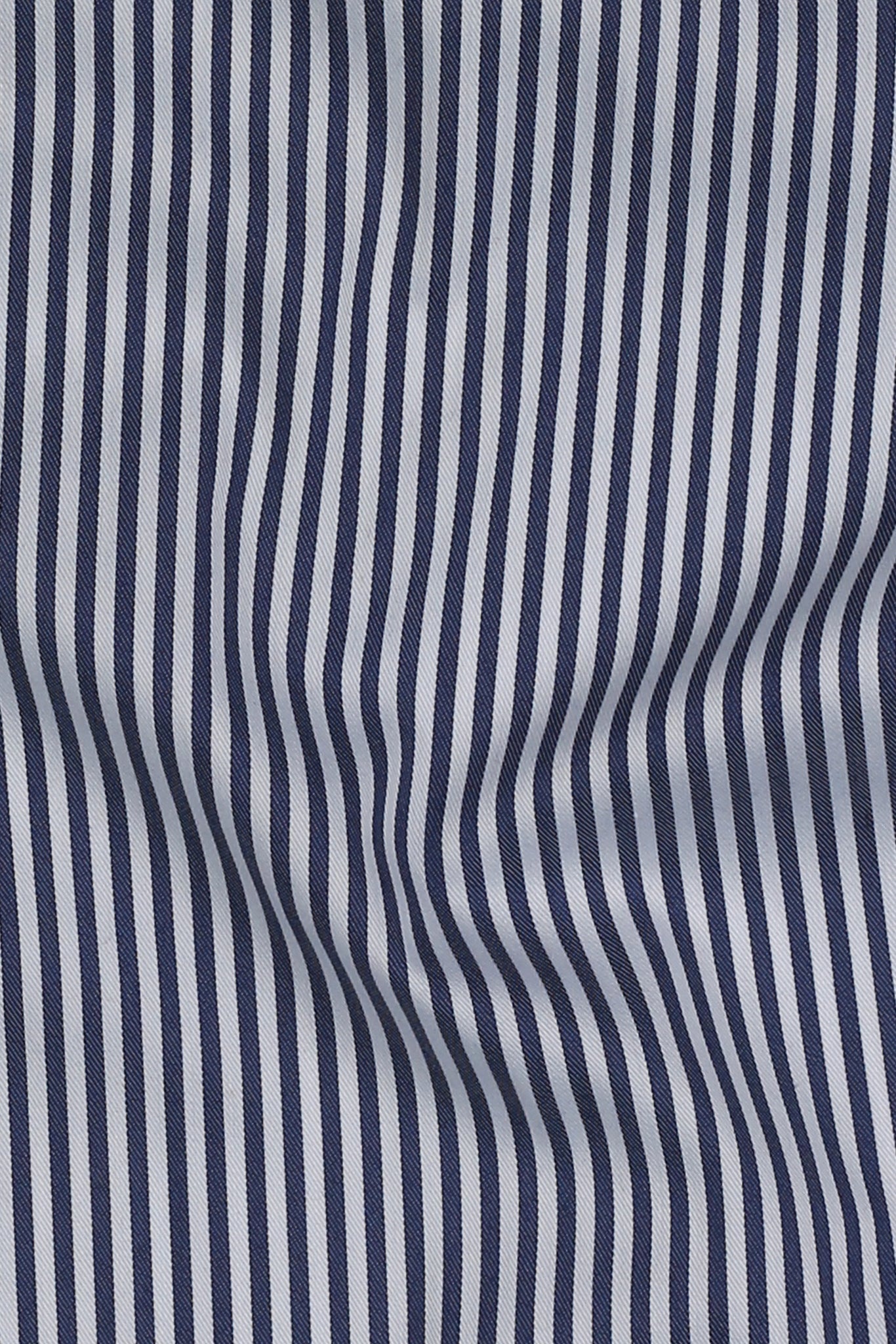 Soft Navy Blue Candy Stripes