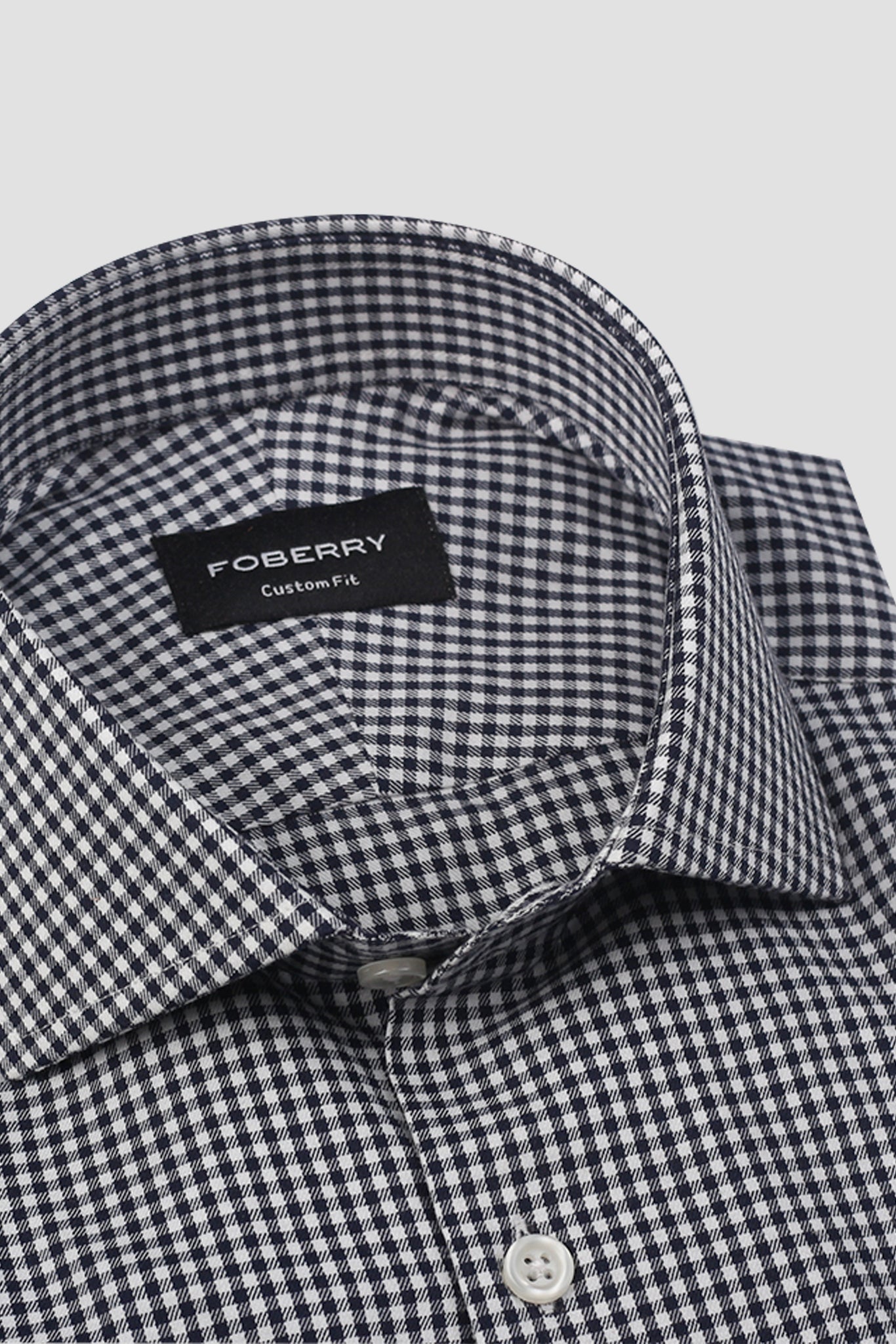 Midnight Blue Gingham Shirt