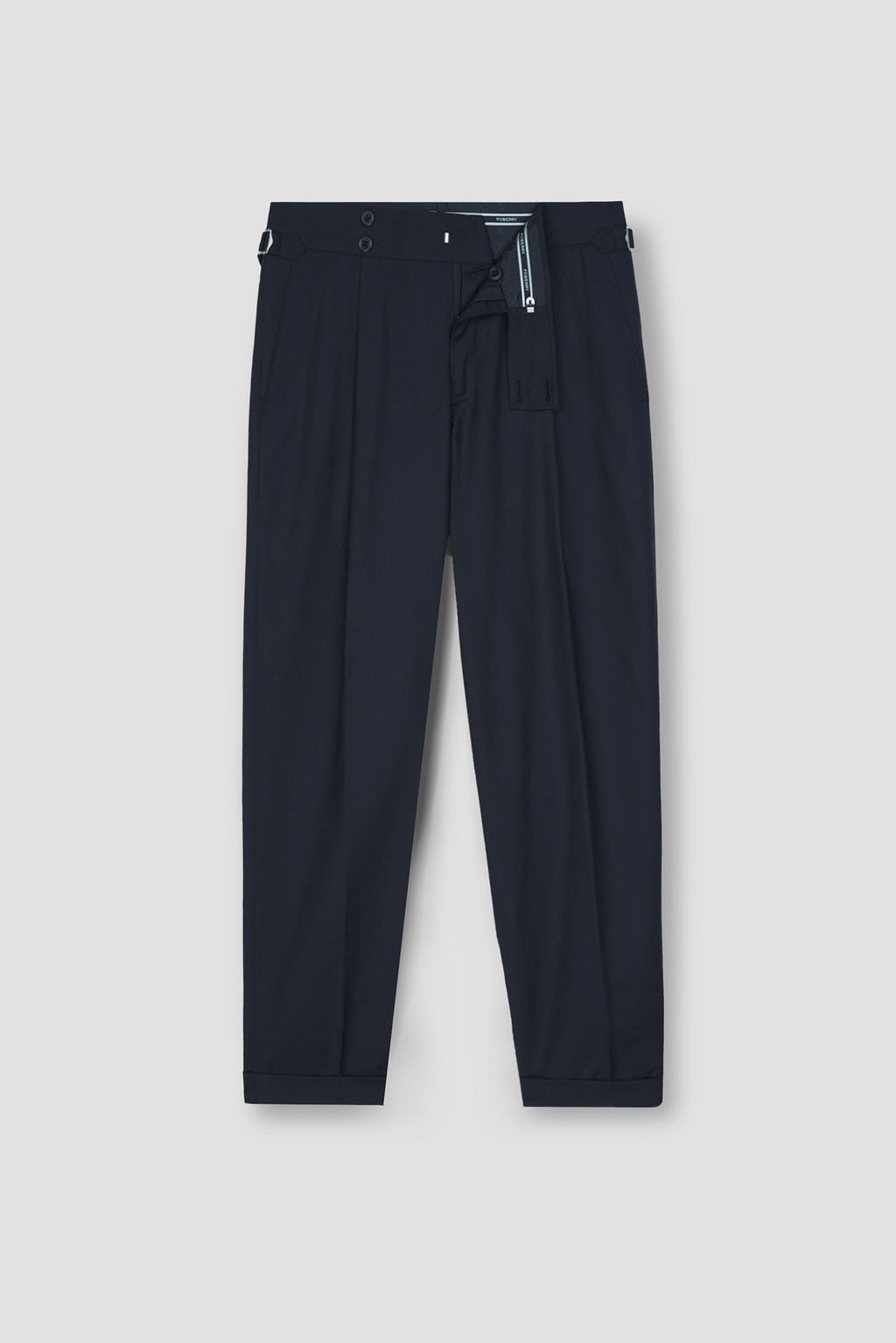 Blueish Grey Tropical Wool Blended Dress Pant