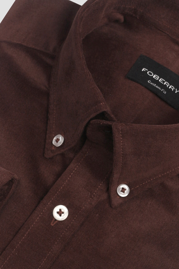 Soft Brown Corduroy Shirt