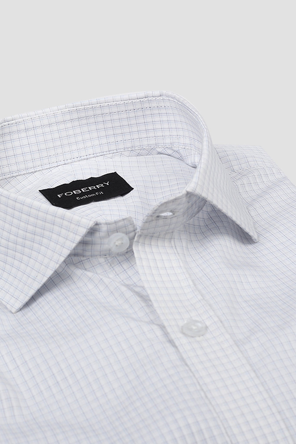 Blue Minibox Structured Shirt