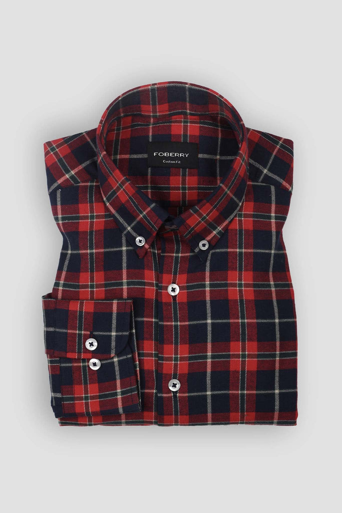 RGB Tartan Winter Flannel Shirt