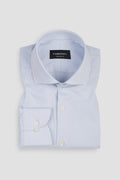 Sky Blue Pencil Striped Shirt