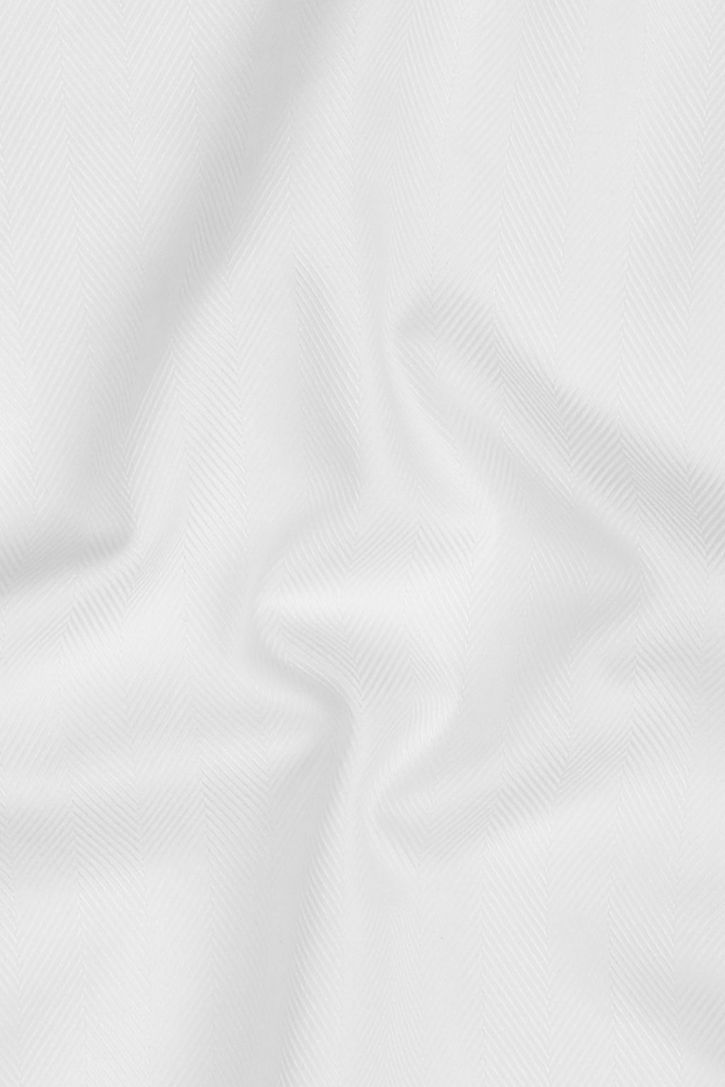 White Herringbone Egyptian Shirt