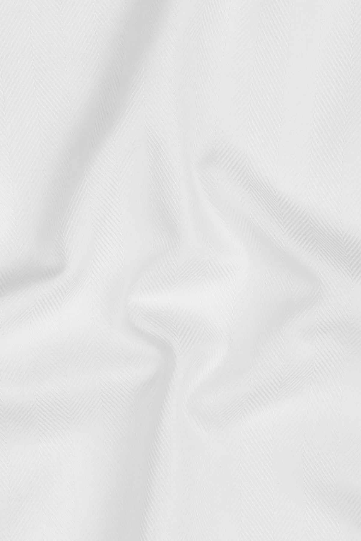 White Herringbone Egyptian Shirt