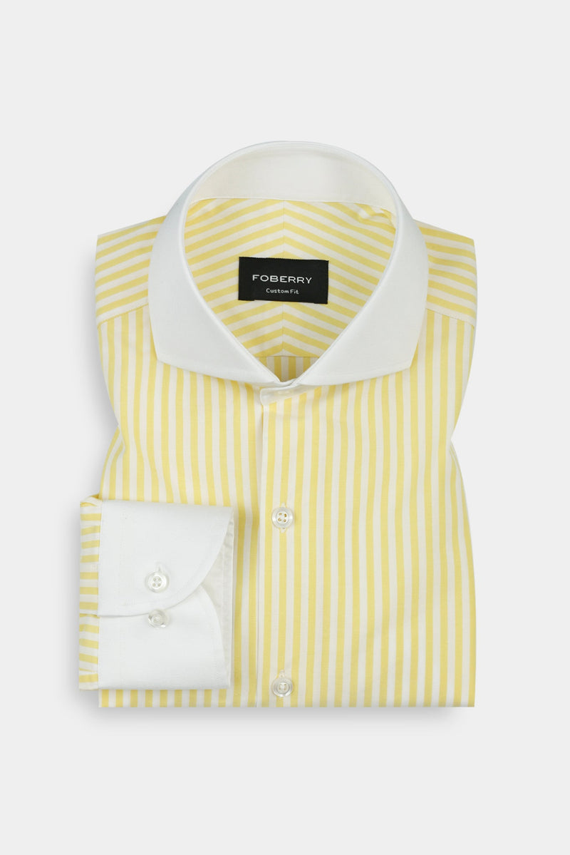 Soft Yellow Bengal Striped Shirt