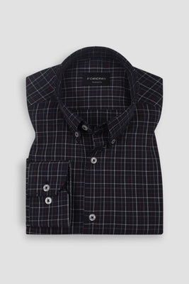 Black Tattersall Check Shirt