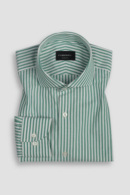 Parrot Green Bengal Stripes Shirt