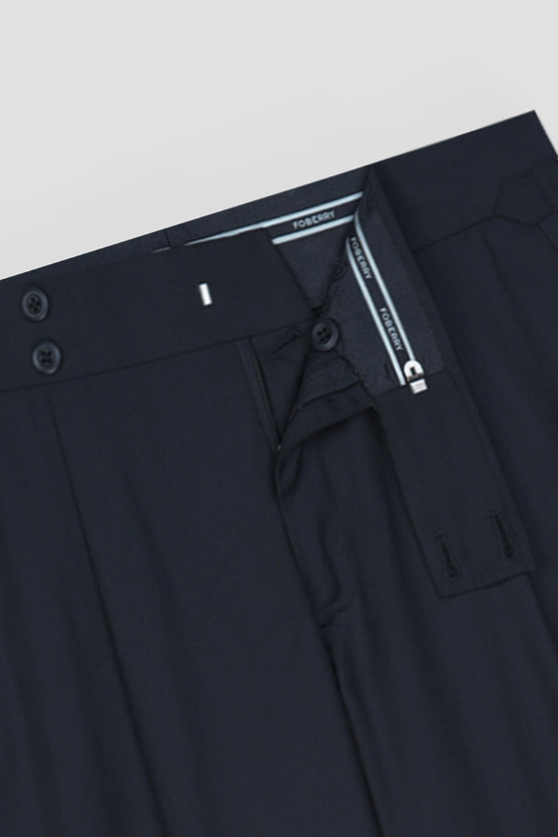 Blueish Grey Tropical Wool Blended Dress Pant