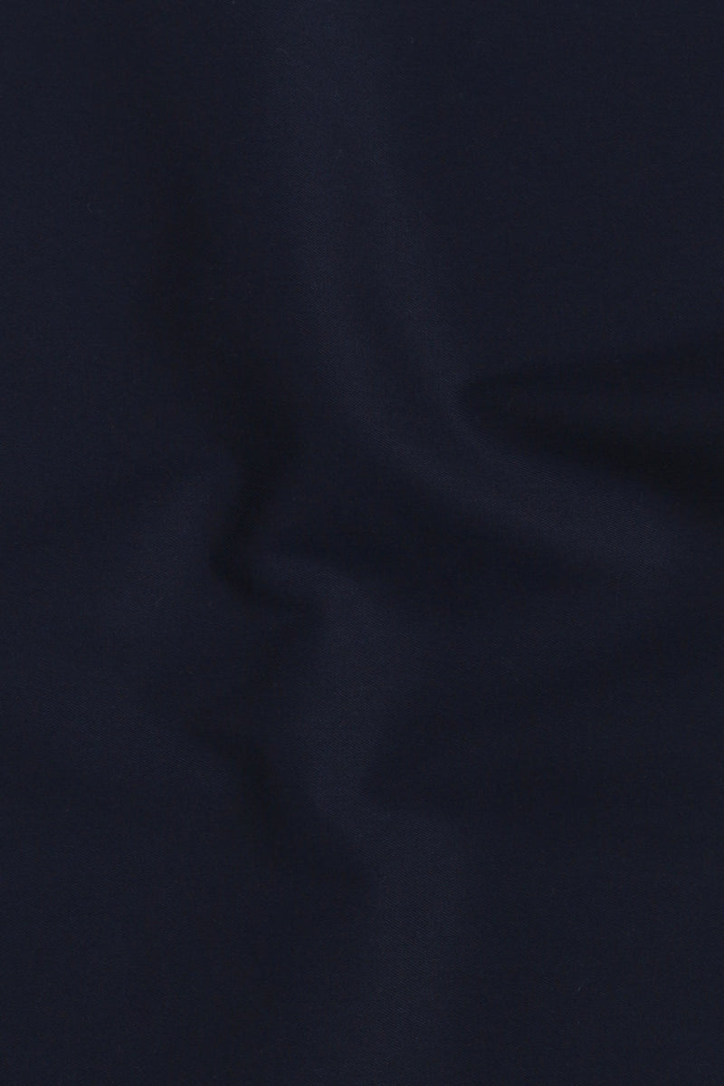 Navy Blue Egyptian Twill Shirt