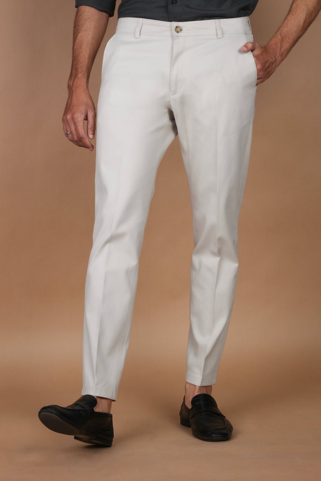 Slate Grey Twill Comfort Chinos