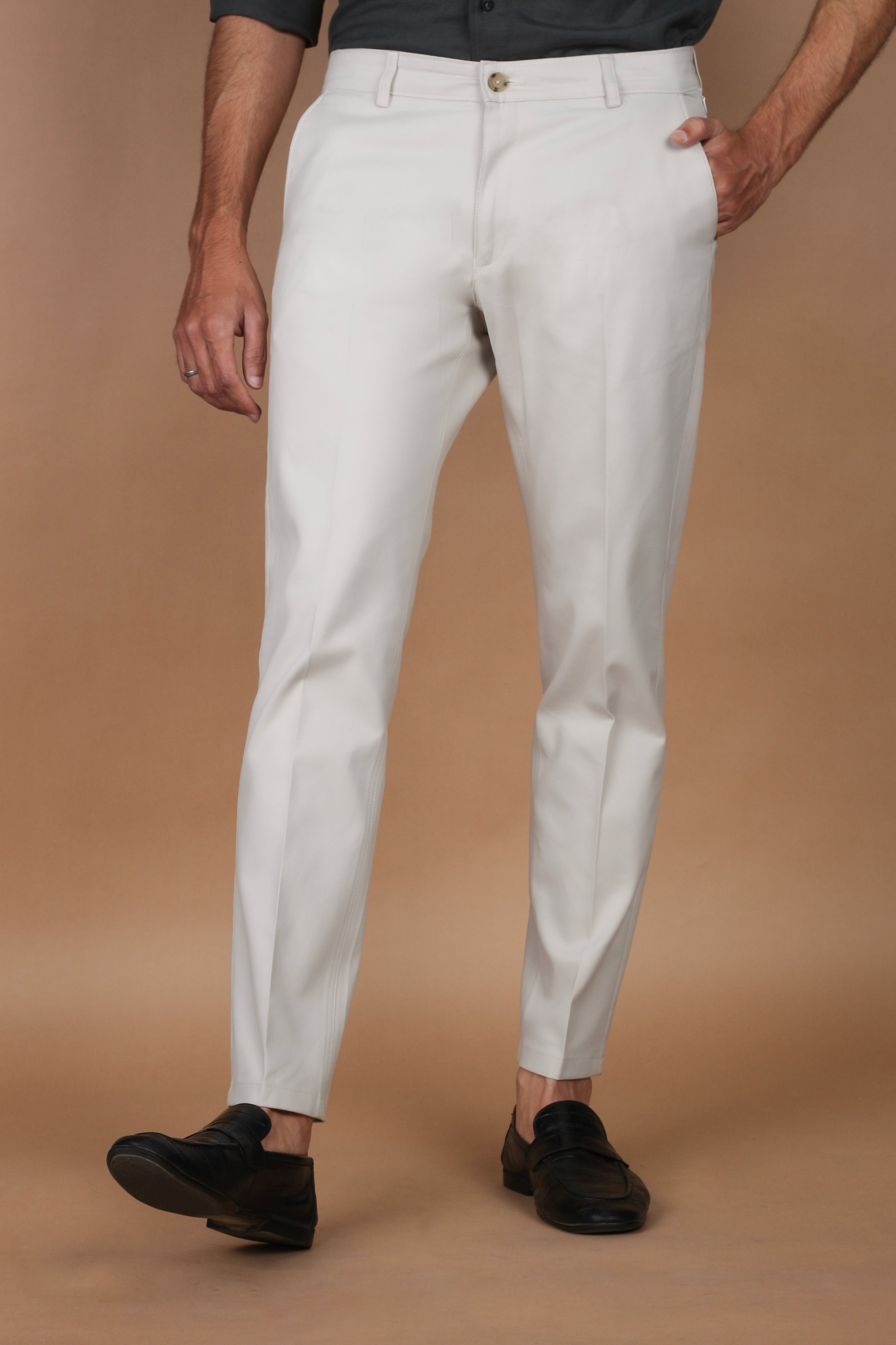 Slate Grey Twill Comfort Chinos