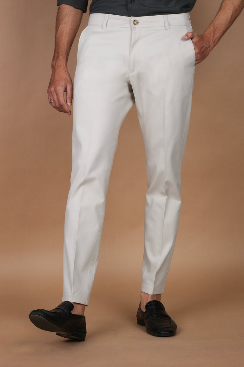 Slate Grey Twill Comfort Chinos