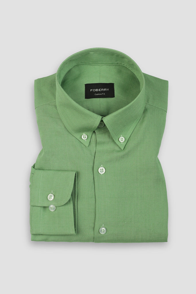 Parrot Green EU Linen Shirt