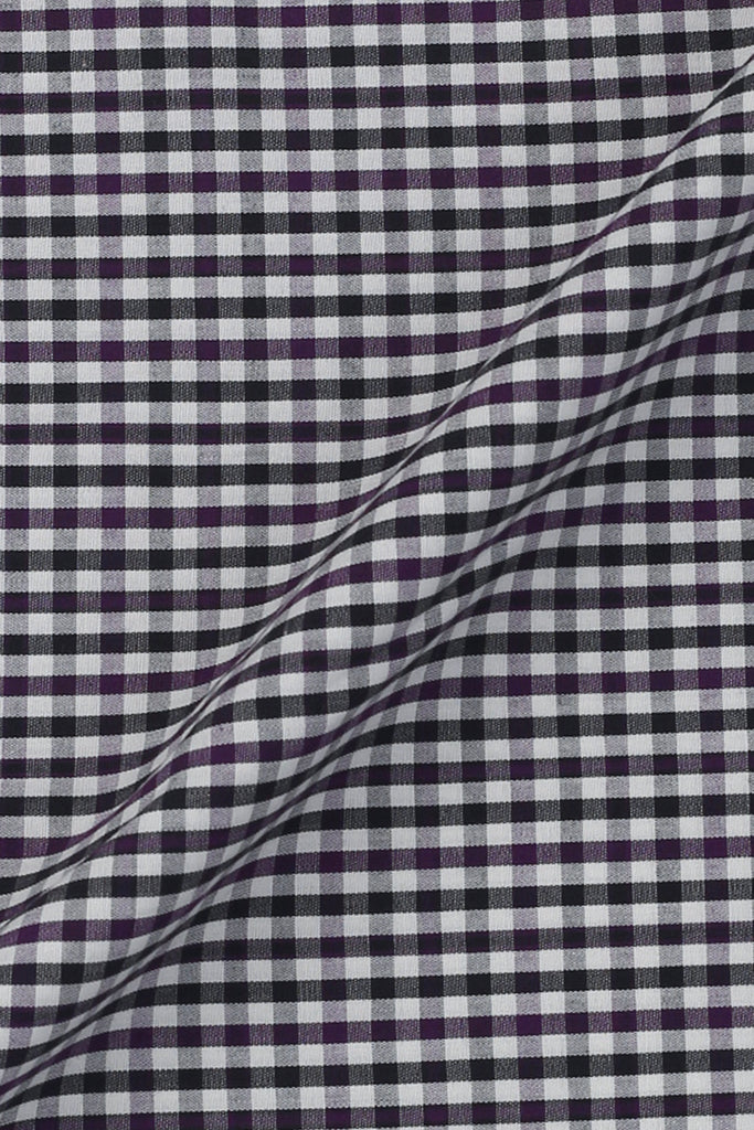 Magenta & Black Gingham Shirt
