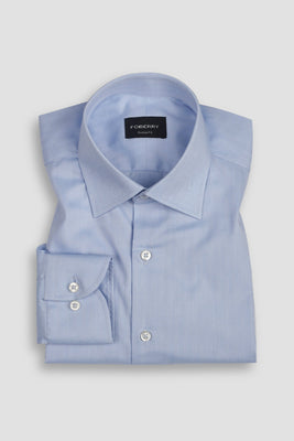 Egyptian Blue Herringbone Shirt