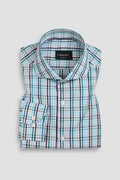 Soft Blue Green Gingham Shirt