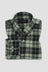 Pistachio Green Italian Plaid Flannel Shirt