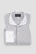 Brown Twill Striped Shirt