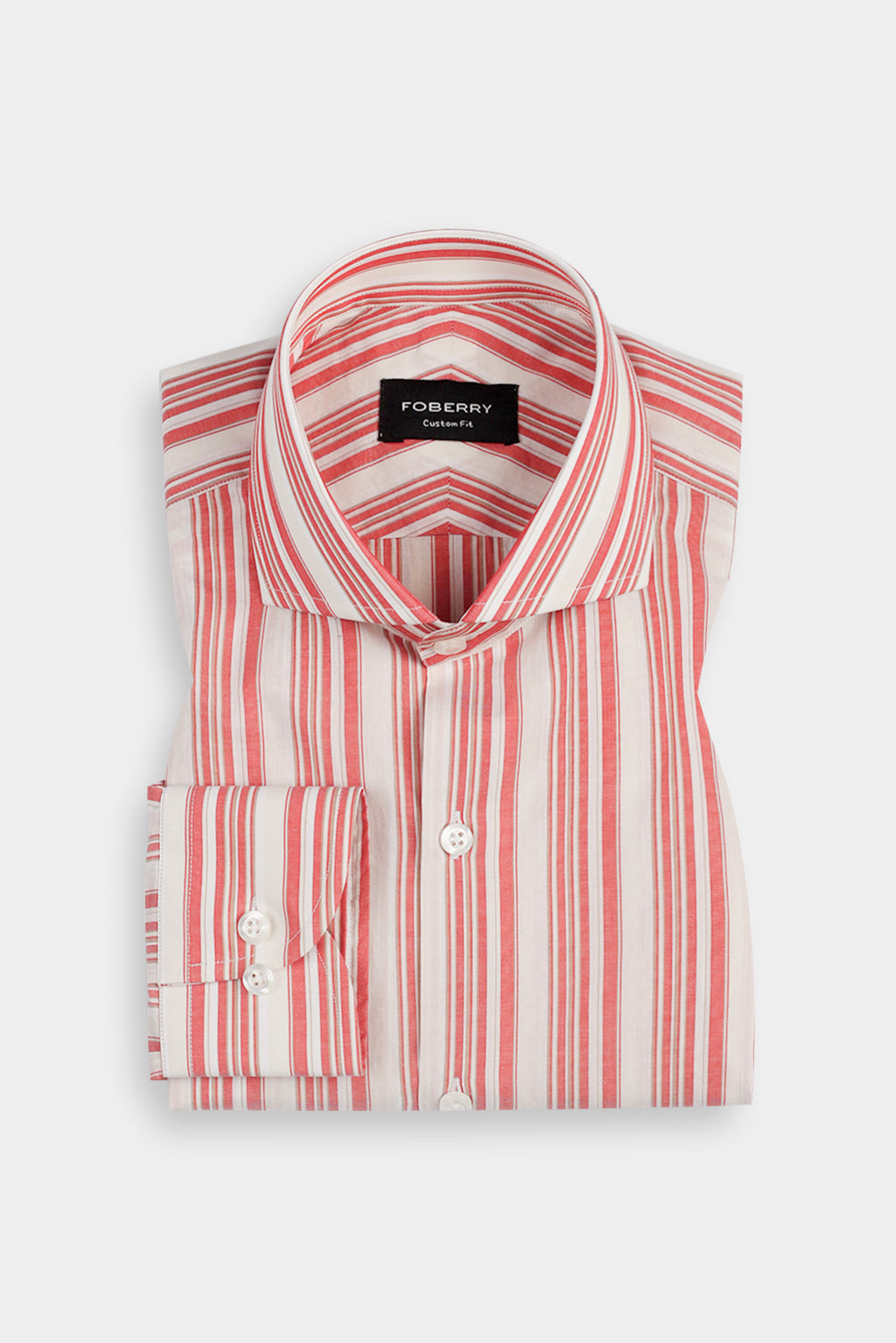 Fuchsia Barcode Striped Shirt