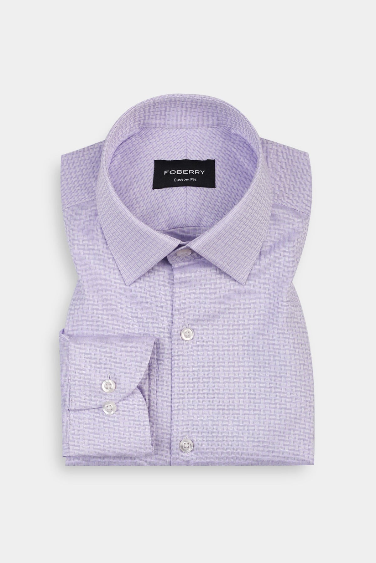 Lavender Brick Patterned Shirt