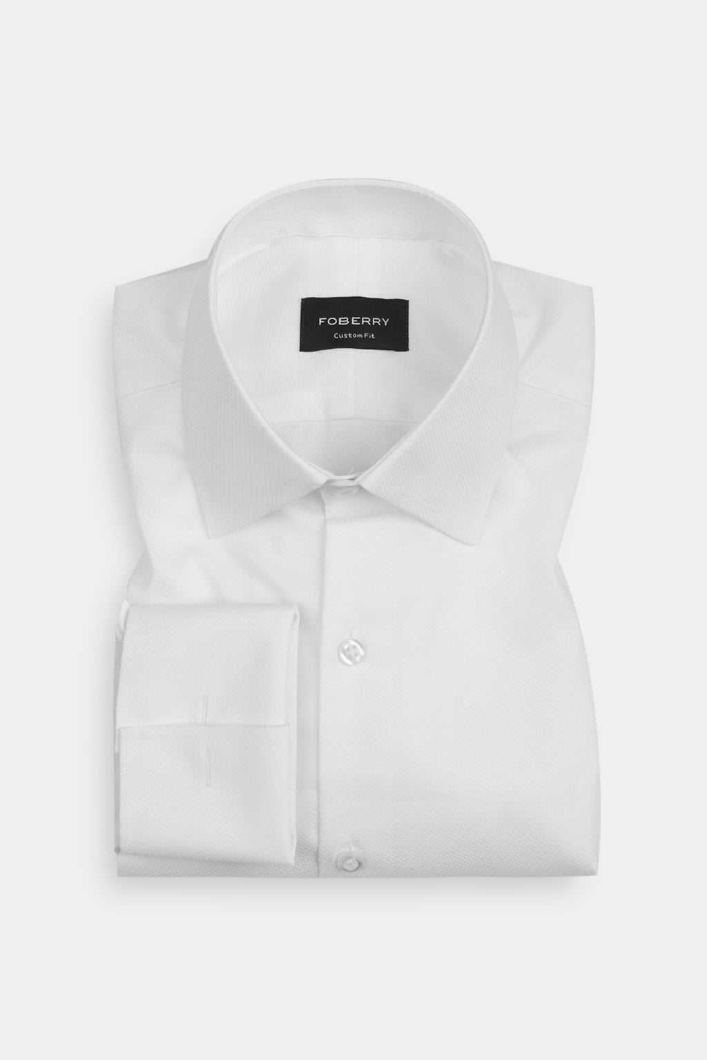 White Micro Dobby Shirt