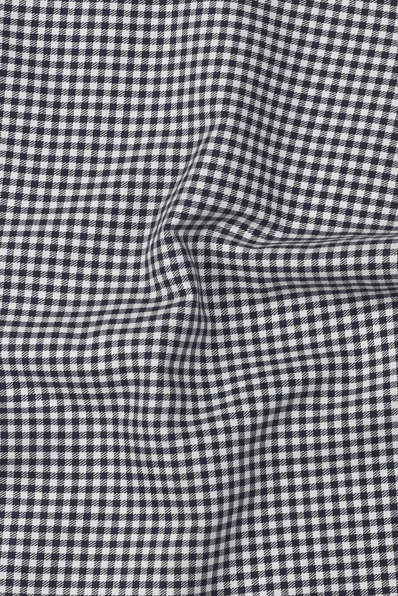 Midnight Blue Gingham Shirt