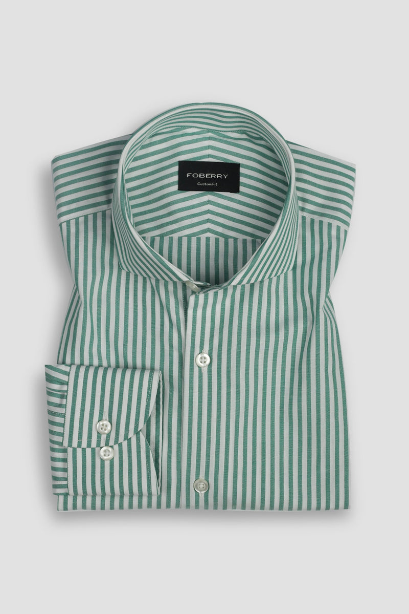 Parrot Green Bengal Stripes Shirt