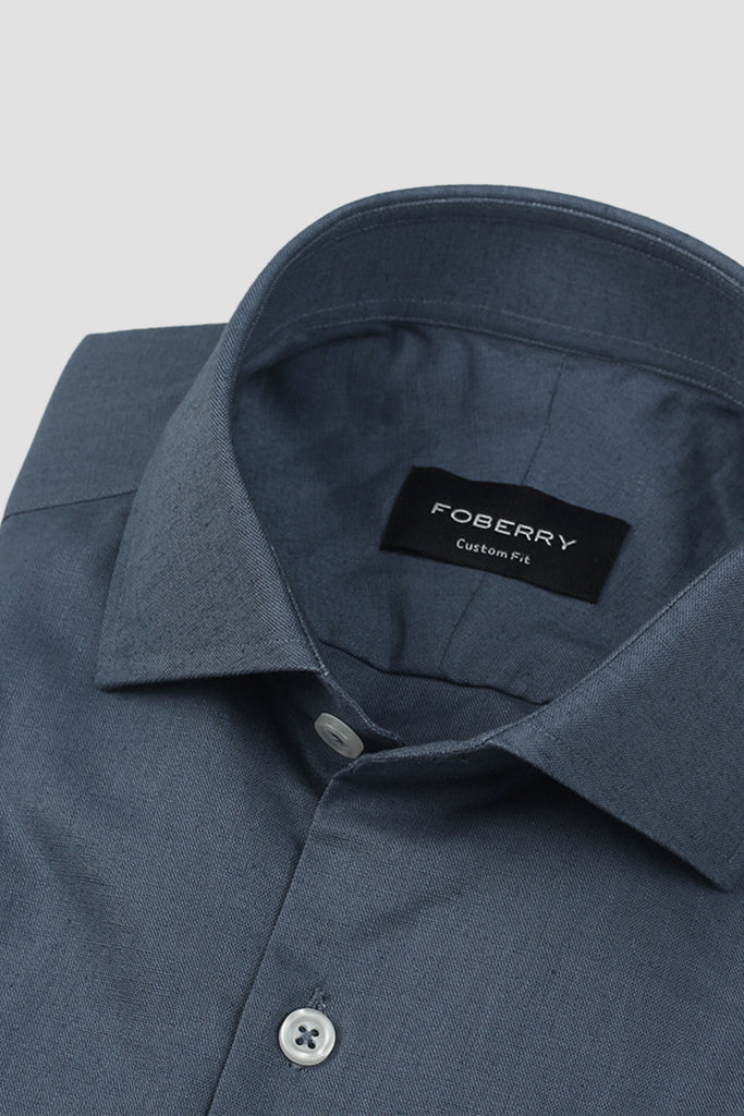 Violet Blue Irish Linen Shirt