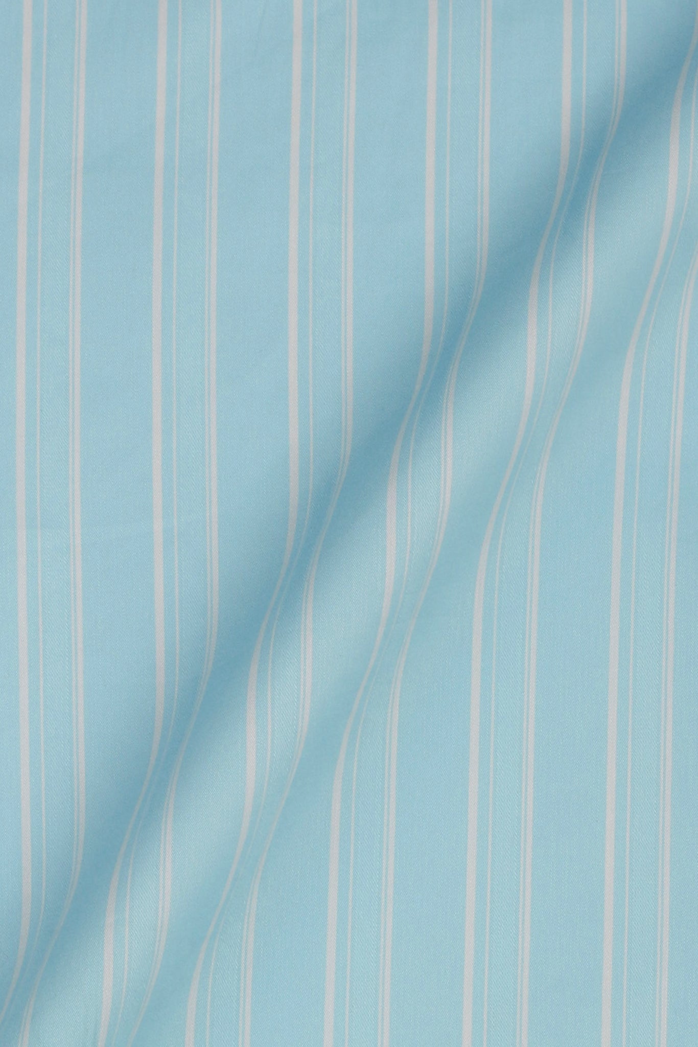 Aqua Blue Parallel Striped Shirt