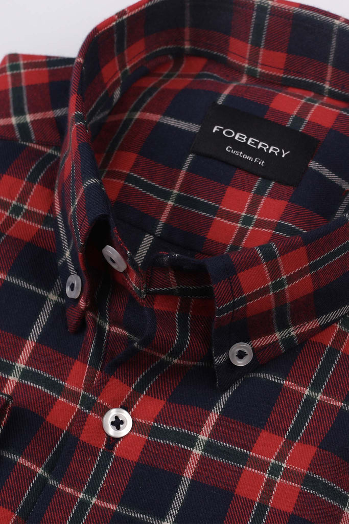 RGB Tartan Winter Flannel Shirt