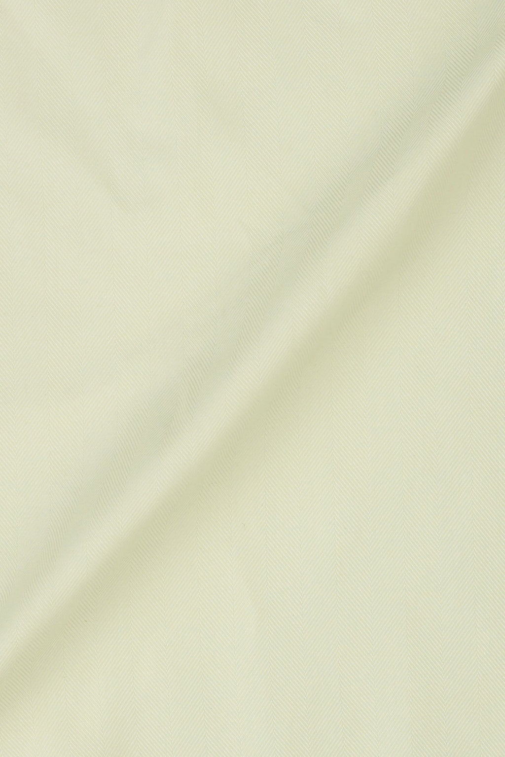 Pastel Yellow Herringbone Pin Collar Shirt