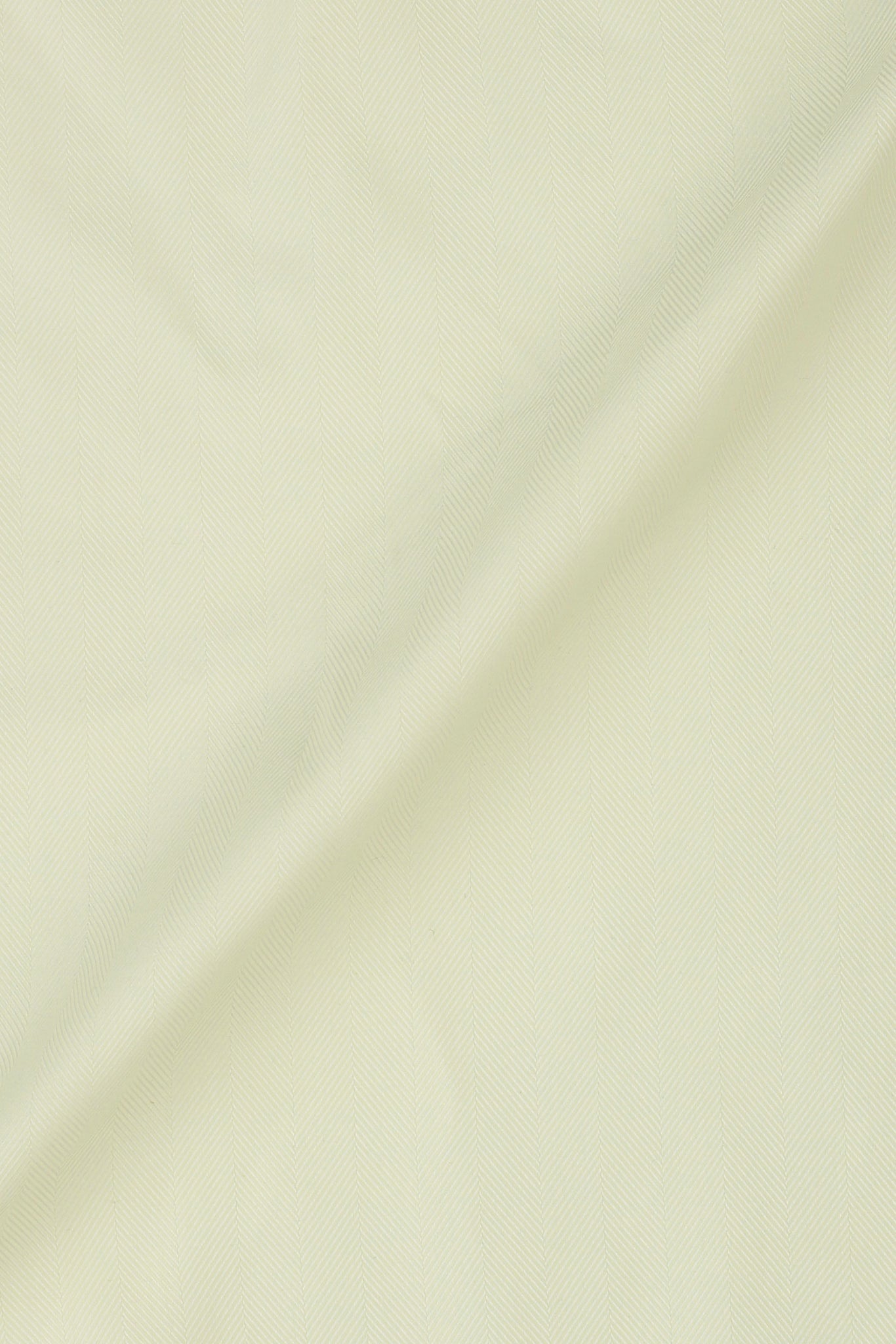 Pastel Yellow Herringbone Pin Collar Shirt