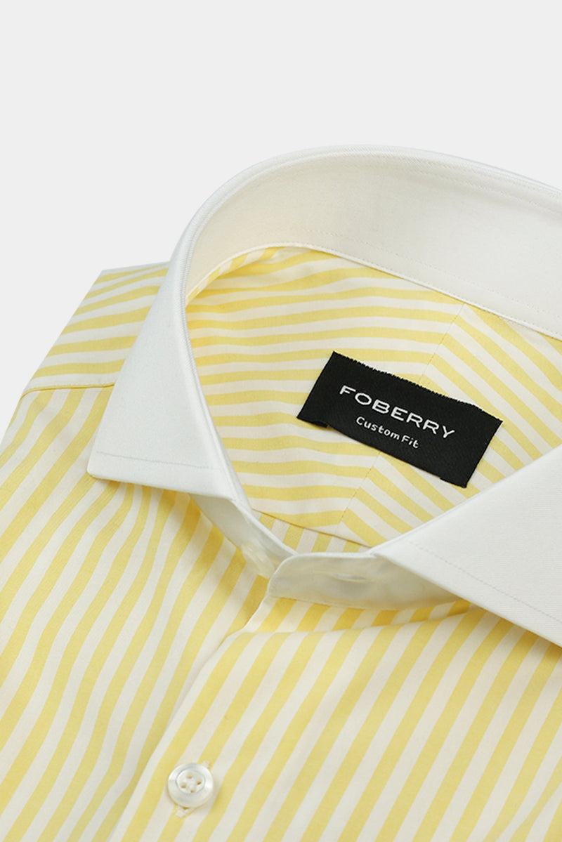 Soft Yellow Bengal Striped Shirt