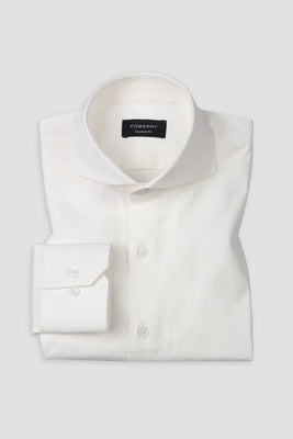 Pearl White Performance Stretch Shirt - Foberry USA