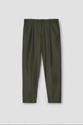Olive Green Tropical Wool Blended Dress Pant