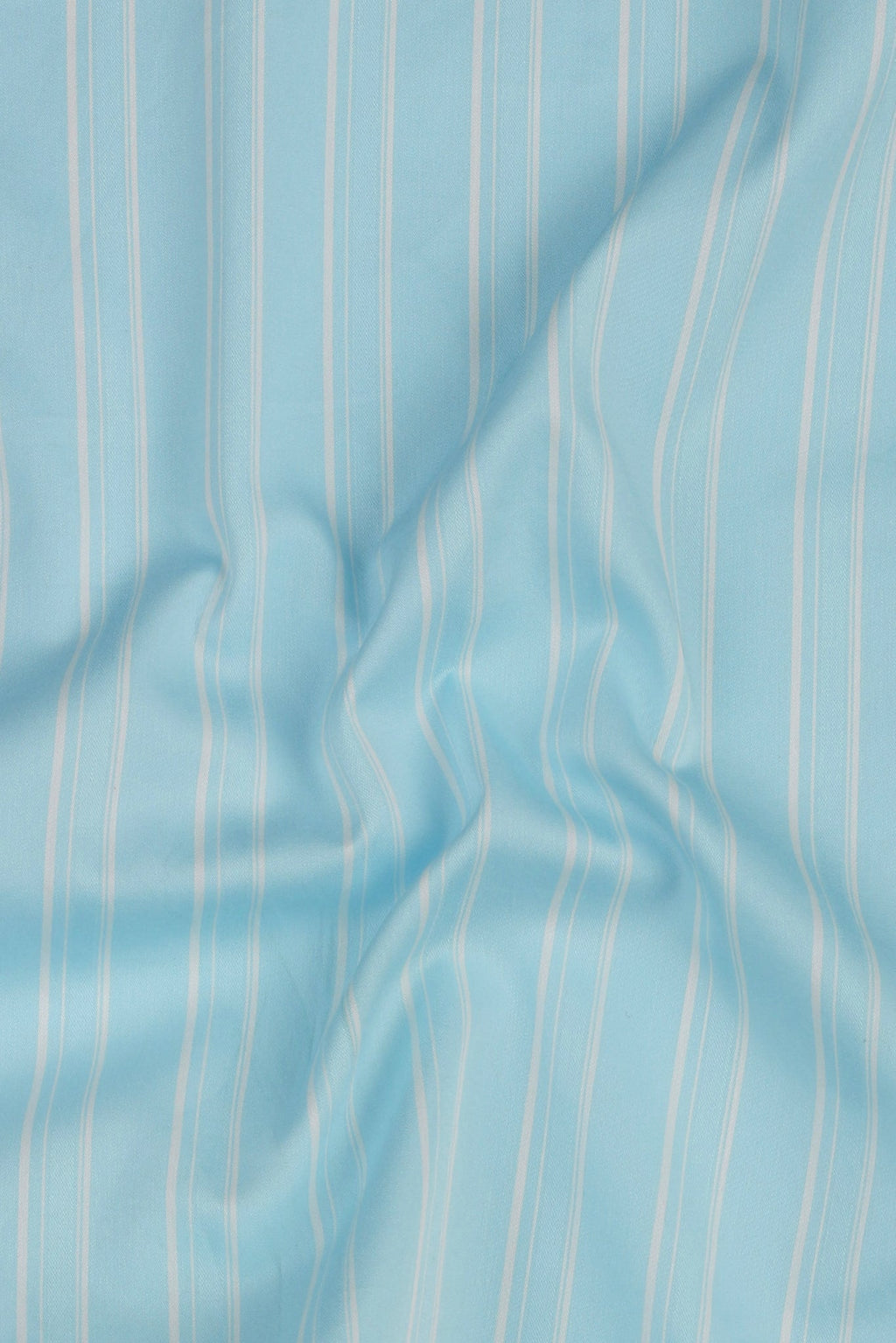 Aqua Blue Parallel Striped