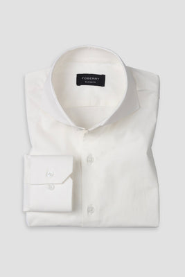 Pearl White Performance Stretch Shirt - Foberry USA