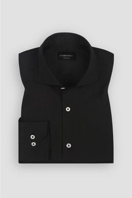 Crisp Charcoal Linen Shirt