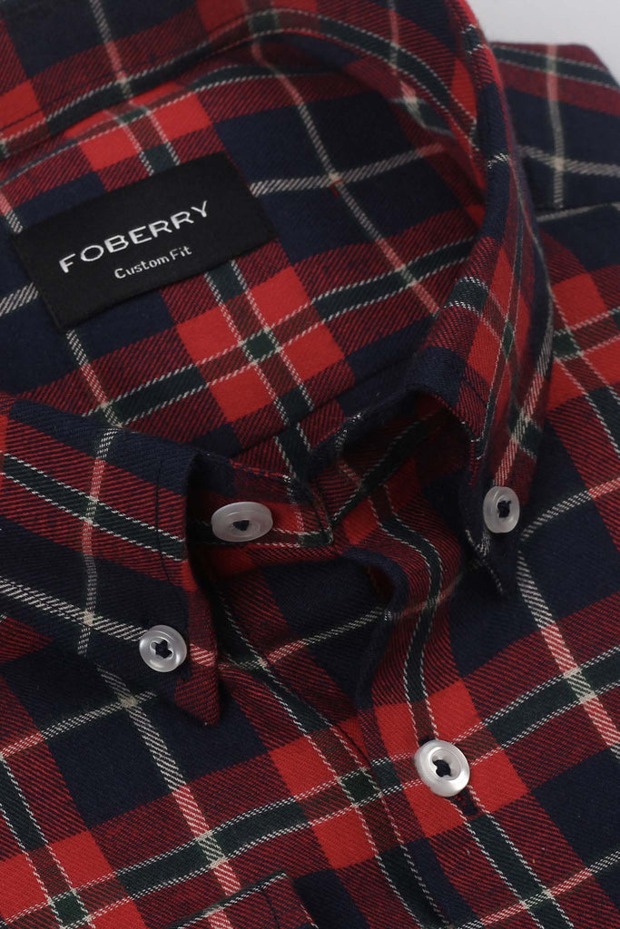 RGB Tartan Winter Flannel Shirt