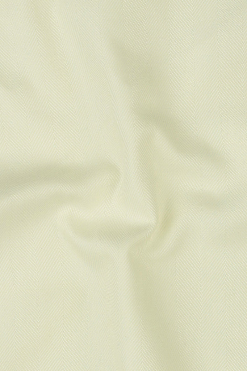 Pastel Yellow Herringbone