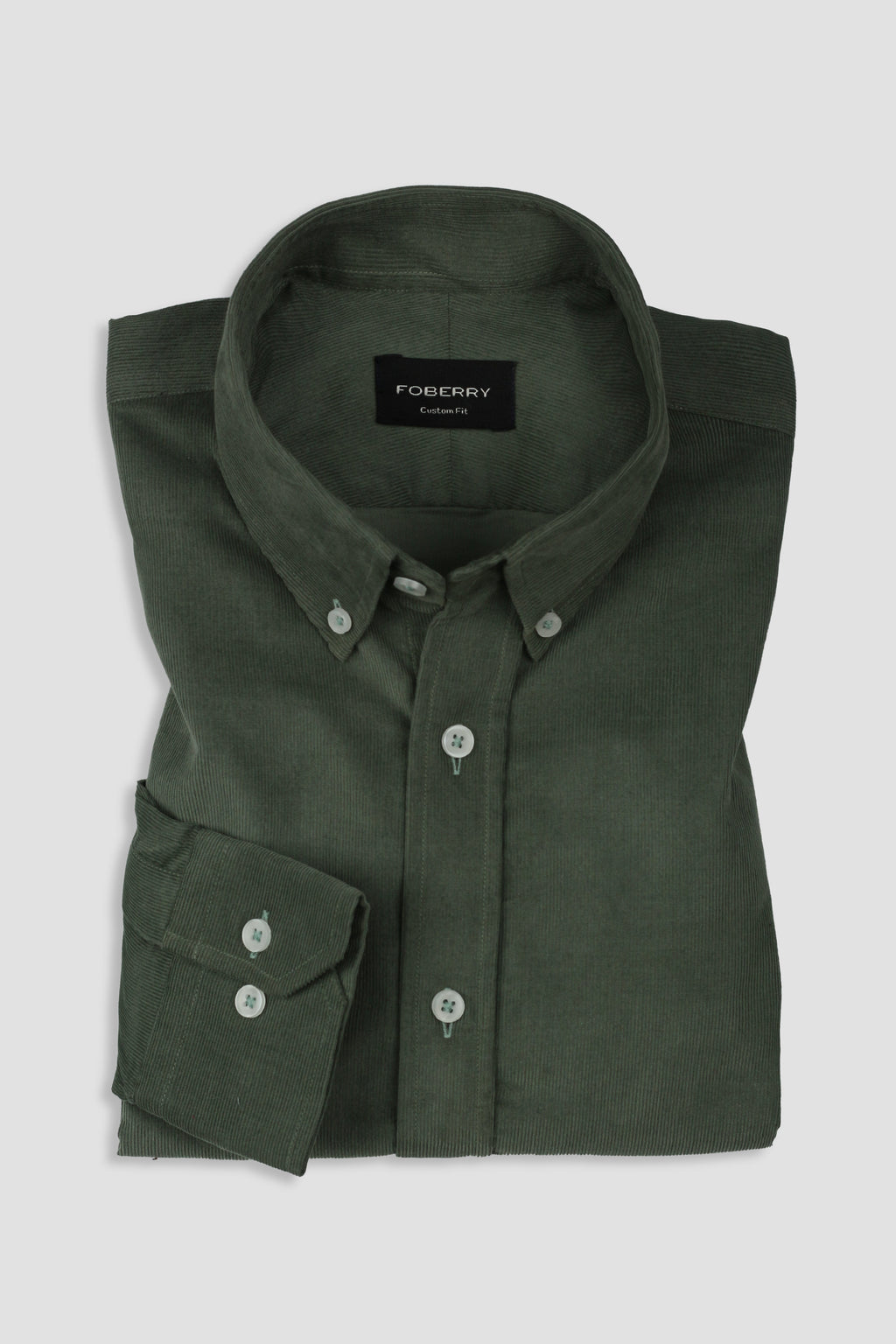 Pine Green Corduroy Shirt - Foberry USA