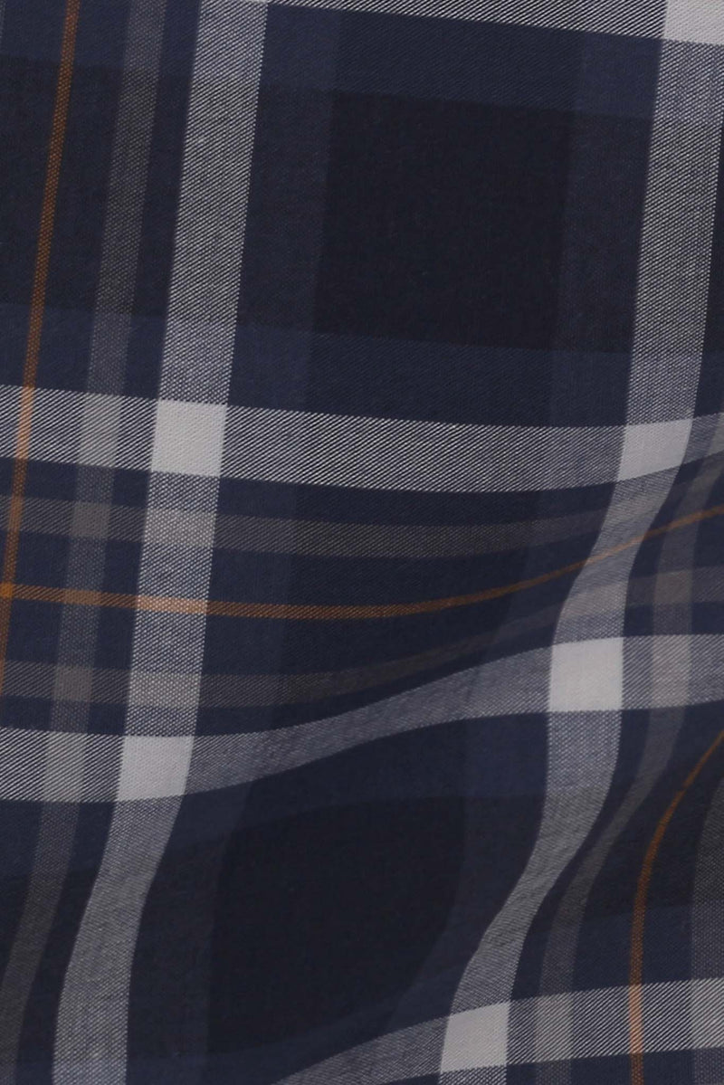 Soft Multi Blue Madras Check Shirt
