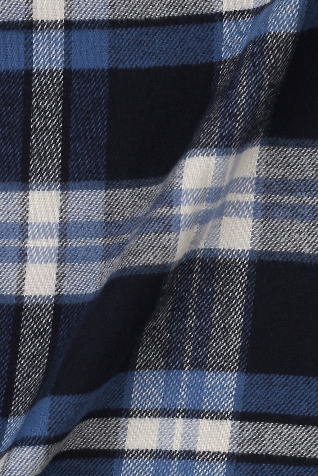 Soft Azure Blue Tartan Winter Flannel Shirt