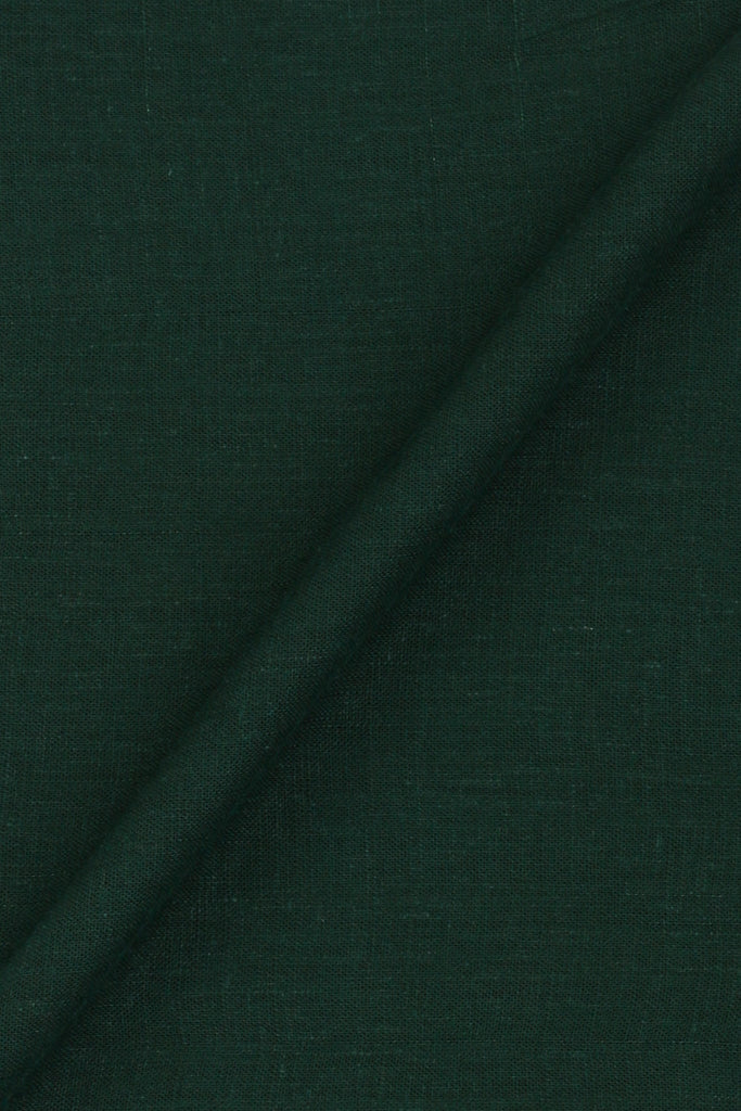 Bottle Green Italian Linen Shirt
