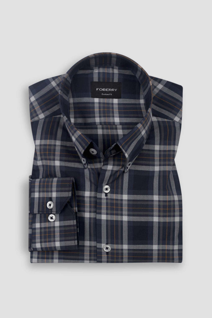 Soft Multi Blue Madras Check Shirt