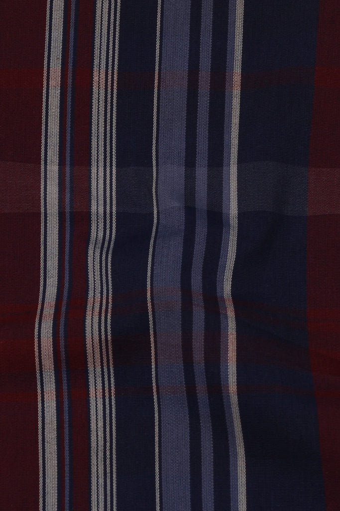 Blue & Red Barcode Stripes Shirt