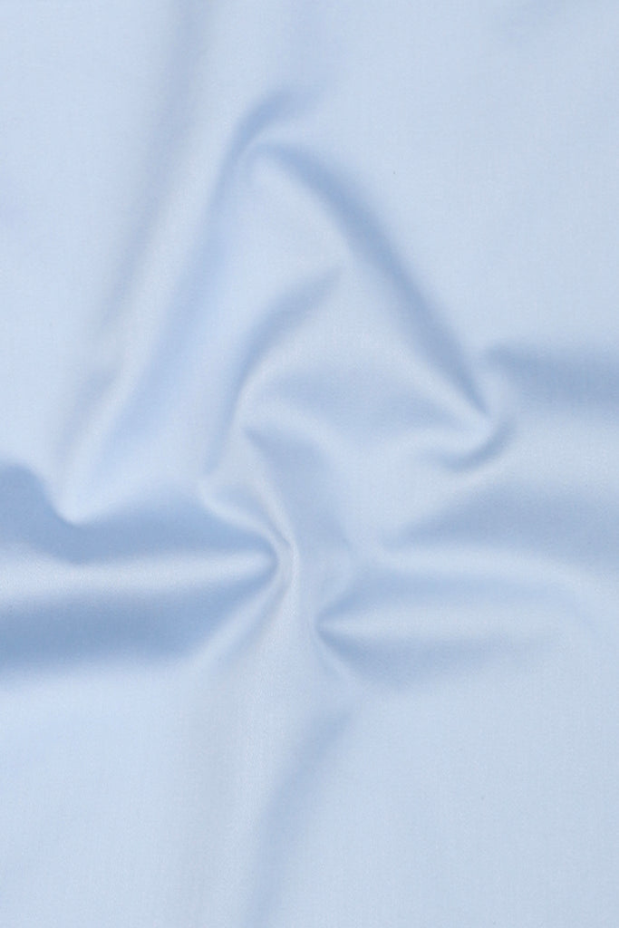 Soft Sky Blue Egyptian - Pin Collar Shirt