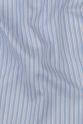 Sky Blue Hairline Stripes